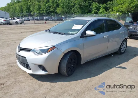 2016 Toyota Corolla Le из США, поврежденный, VIN 2T1BURHE5GC718547